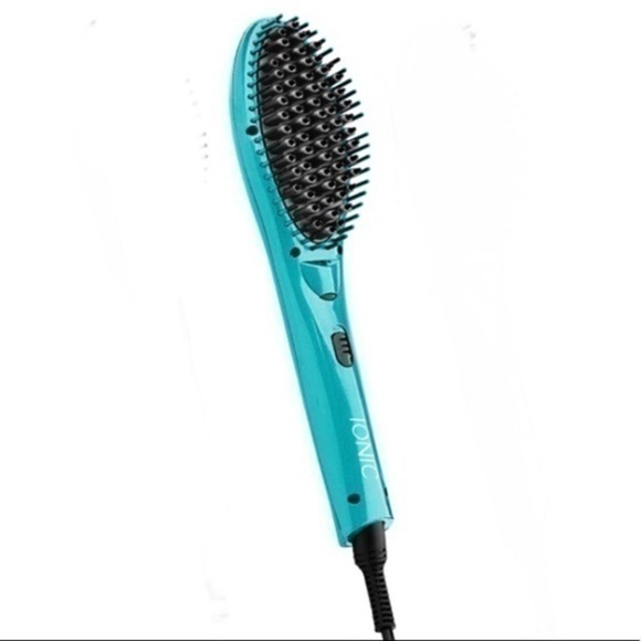 Be in Beauty | NWT IONIC Hair Brush Straightener, Teal Blue. - Picture 1 of 7